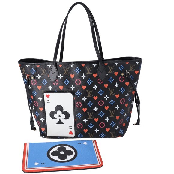 Louis Vuitton Monogram Game On Neverfull MM Black Multicolor - Picture 1 of 10